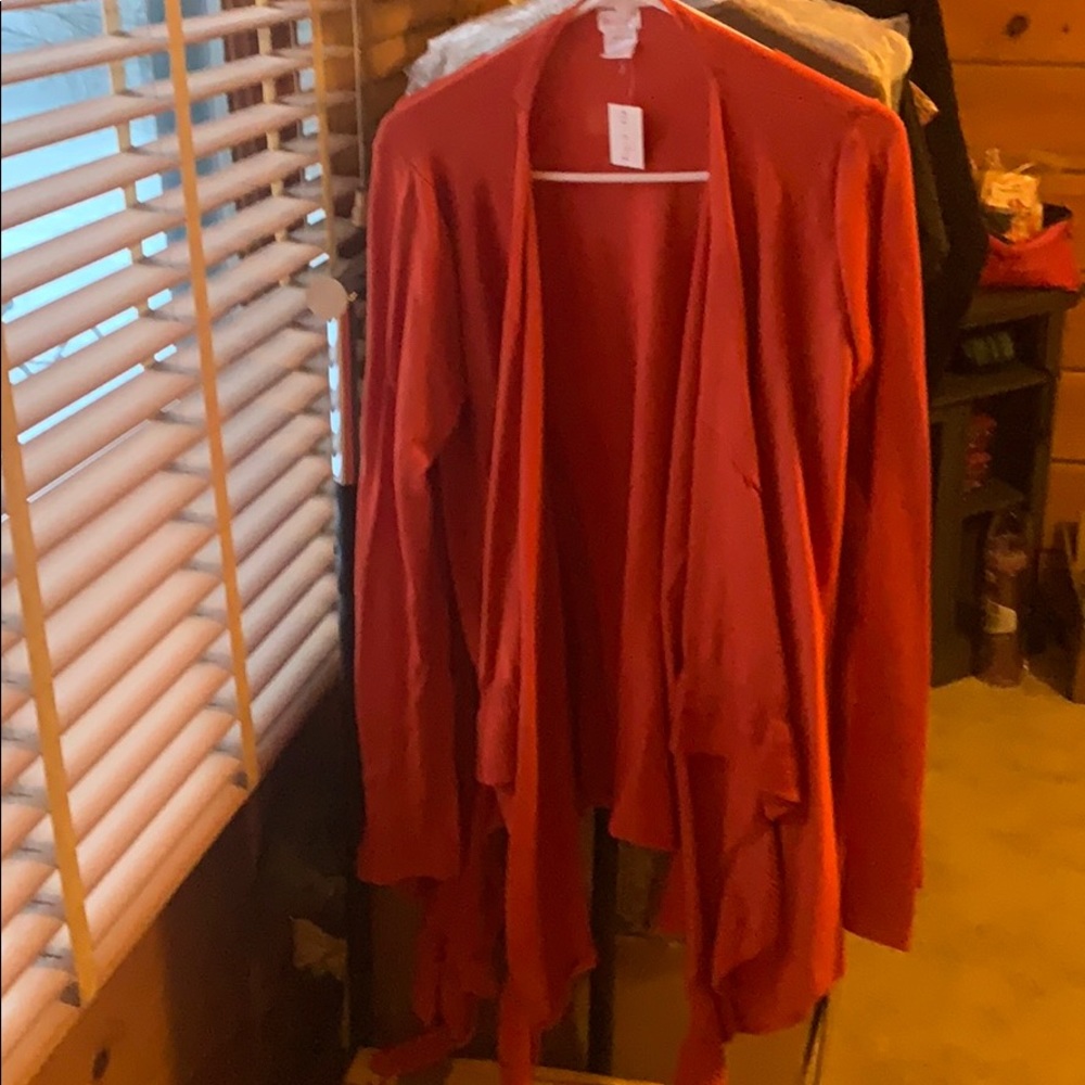 Orange cardigan